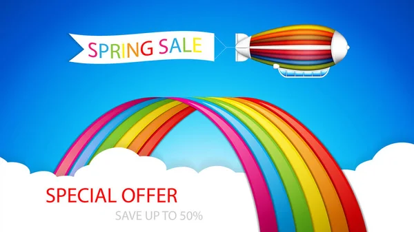 Spring sale — Stock Vector