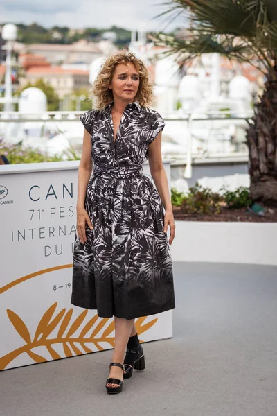 Cannes Frankrike Maj 2018 Regissören Valeria Golino Sköter Fototillfälle För — Stockfoto