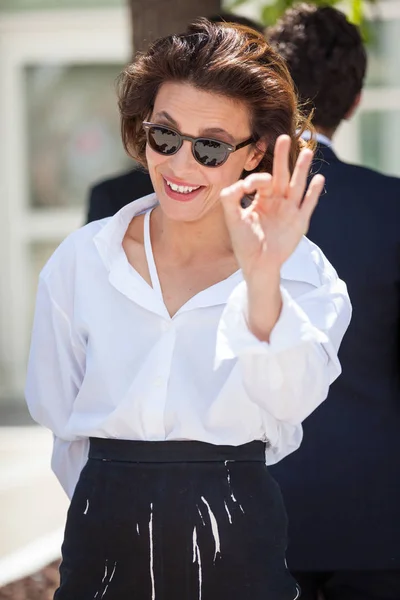 Cannes Francia Mayo 2018 Actriz Italiana Jasmine Trinca Asiste Fotoconvocatoria — Foto de Stock