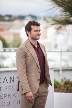 Cannes, Fransa - 15 Mayıs 2018: Alden Ehrenreich photocall için katılır ' Solo: A Star Wars hikayesi ' 71 yıllık Cannes Film Festivali sırasında