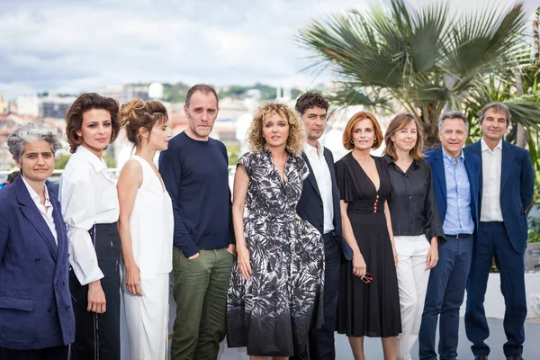 Cannes Frankrijk Mei 2018 Jasmine Trinca Valentina Cervi Valerio Mastandrea — Stockfoto