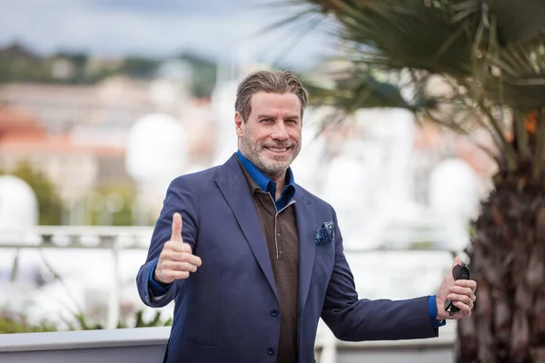 Cannes France Mai 2018 John Travolta Assiste Photocall Rendez Vous — Photo