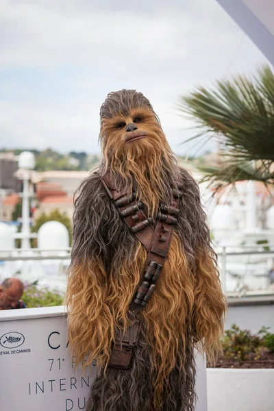 Cannes France May 2018 Chewbacca Attends Solo Star Wars Story — Stock Photo, Image