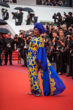 Cannes, Fransa - 16 Mayıs 2018: 'Yakıcı' tarama sırasında 71 yıllık Cannes Film Festivali Jüri üyesi Khadja Nin katılır