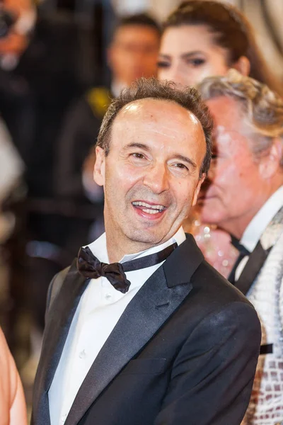 Cannes Francie Května 2018 Roberto Benigni Účastní Promítání Kynolog Během — Stock fotografie