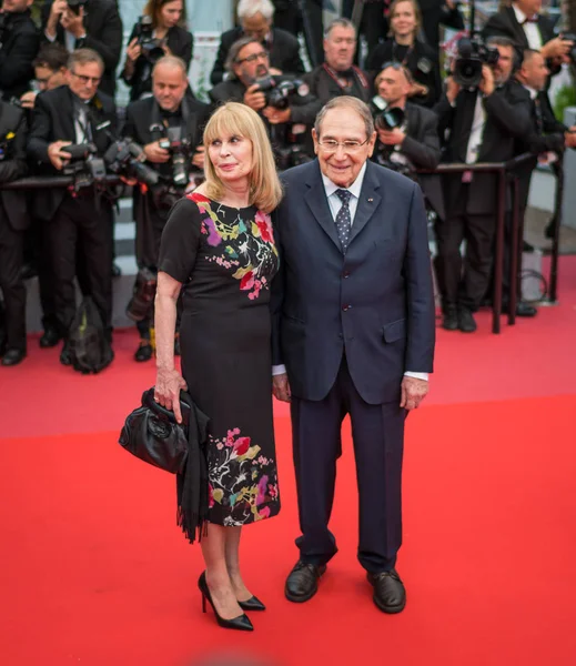 Cannes France Mai 2018 Candice Patou Robert Hossein Assistent Projection — Photo