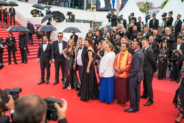 Cannes Francja Maja 2018 Toya Jackson Uczęszcza Pokaz Nagrywanie Podczas — Zdjęcie stockowe