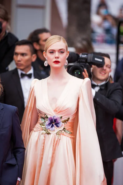 Cannes Francja Maja 2019 Członek Jury Elle Fanning Bierze Udział — Zdjęcie stockowe