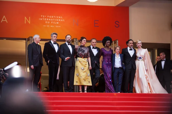 Cannes França Maio 2019 Membros Júri Yorgos Lanthimos Enki Bilal — Fotografia de Stock