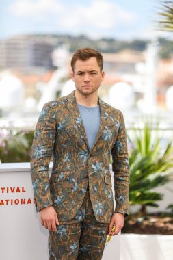 Cannes, Fransa - 16 Mayıs 2019: Taron Egerton 72.