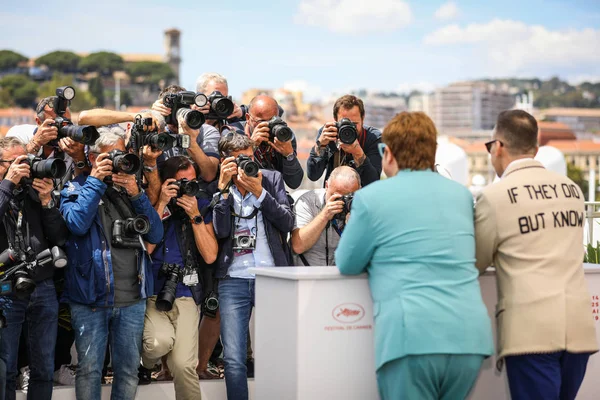 Cannes Francia Mayo 2019 Sir Elton John David Furnish Asisten — Foto de Stock