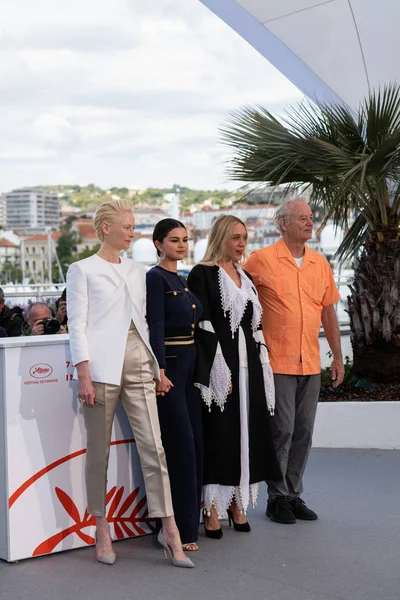 Cannes Francia Maggio 2019 Tilda Swinton Selena Gomez Chloe Sevigny — Foto Stock