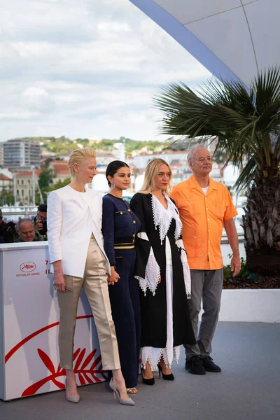 Cannes Frankrike Maj 2019 Tilda Swinton Selena Gomez Chloe Sevigny — Stockfoto