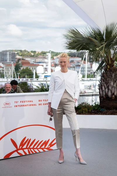 Cannes França Maio 2019 Tilda Swinton Participa Photocall Dead Don — Fotografia de Stock