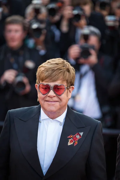 Cannes Francie Května 2019 Sir Elton John Během Promítání Rocketman — Stock fotografie