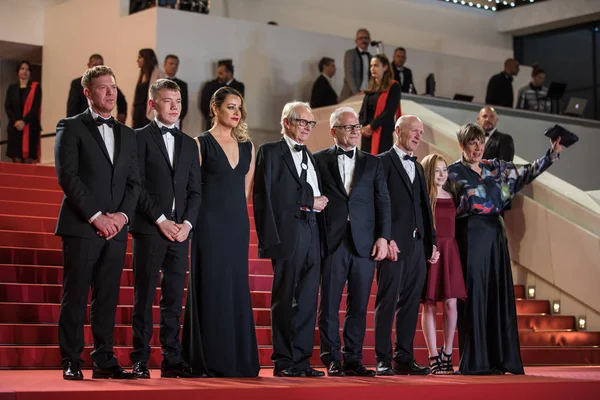 Cannes Frankrijk Mei 2019 Kris Hitchen Rhys Stone Debbie Honeywood — Stockfoto