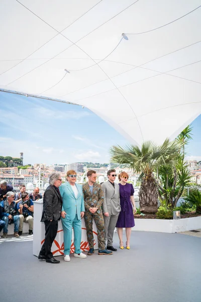Cannes Francia Maggio 2019 Dexter Fletcher Sir Elton John Taron — Foto Stock