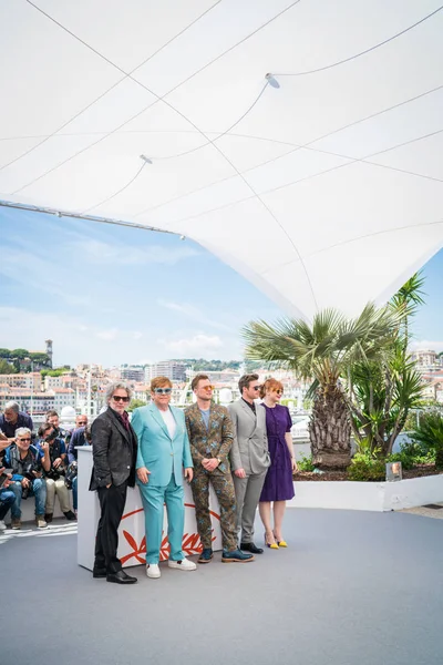 Cannes Francia Maggio 2019 Dexter Fletcher Sir Elton John Taron — Foto Stock