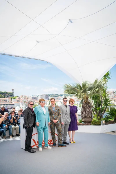 Cannes Frankrijk Mei 2019 Dexter Fletcher Sir Elton John Taron — Stockfoto