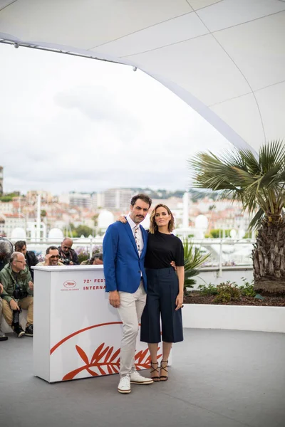 Cannes Fransa Mayıs 2019 Michael Angelo Covino Judith Godreche — Stok fotoğraf