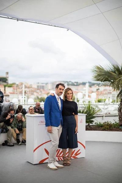 Cannes France Mai 2019 Michael Angelo Covino Judith Godreche Assistent — Photo