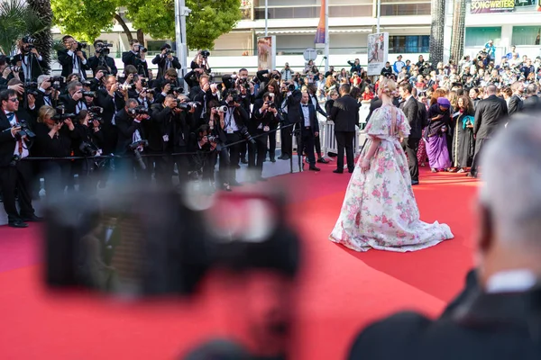 Cannes Francia Maggio 2019 Elle Fanning Partecipa Alla Proiezione Les — Foto Stock