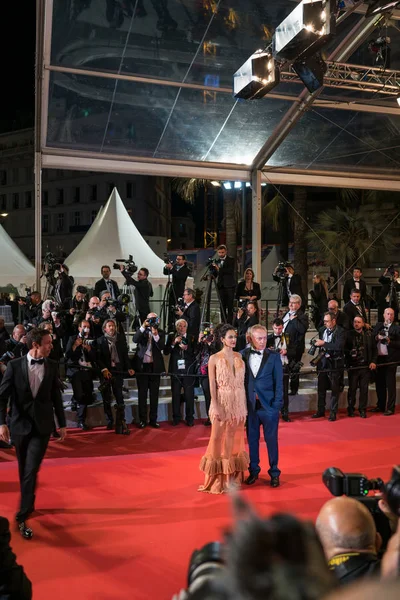 Cannes Frankrike Maj 2019 Udo Kier Och Barbara Colen Närvara — Stockfoto