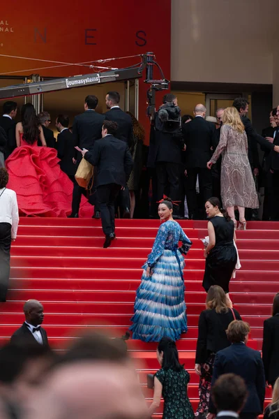 Cannes Francia Mayo 2019 Invitado Asiste Proyección Les Miserables Durante —  Fotos de Stock