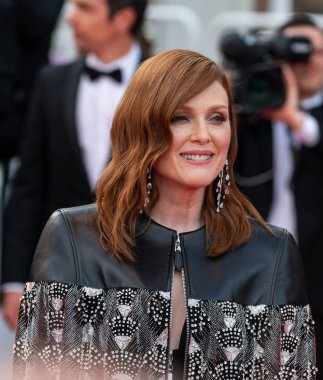 Cannes, Fransa - 15 Mayıs 2019: Julianne Moore 72.