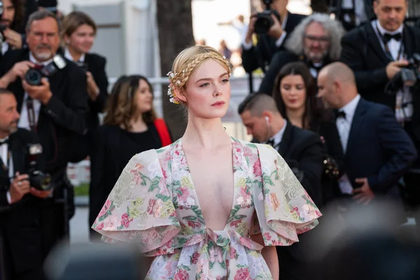 Cannes Francia Mayo 2019 Elle Fanning Asiste Proyección Les Miserables — Foto de Stock