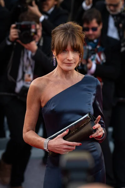 Cannes France Mai 2019 Carla Bruni Assiste Projection Les Misérables — Photo