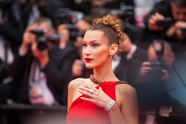 Cannes Francie Května 2019 Bella Hadid Navštěvuje Screening Bolesti Slávy — Stock fotografie