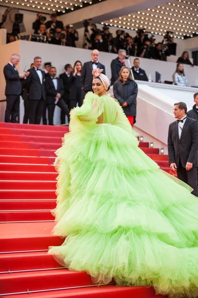 Cannes Francja Maja 2019 Deepika Padukone Bierze Udział Projekcji Ból — Zdjęcie stockowe