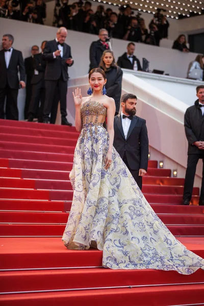 Cannes France May 2019 Guan Xiaotong Attends Screening Pain Glory — Stock Photo, Image