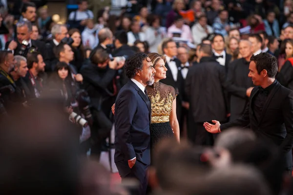 Cannes, Fransa - 17 Mayıs 2019: Alejandro Gonzalez Inarritu ve Mara Eladia Hagerman, 72. 