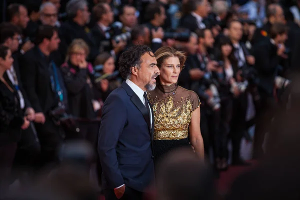 Cannes France May 2019 Alejandro Gonzalez Inarritu Mara Eladia Hagerman — Stock Photo, Image