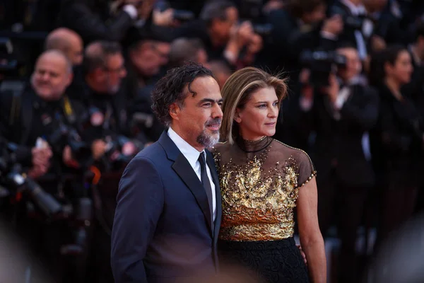 Cannes Francja Maja 2019 Alejandro Gonzalez Inarritu Mara Eladia Hagerman — Zdjęcie stockowe