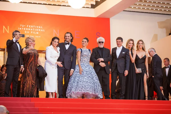 Cannes Frankrike Maj 2019 Nora Navas Asier Etxeandia Penelope Cruz — Stockfoto