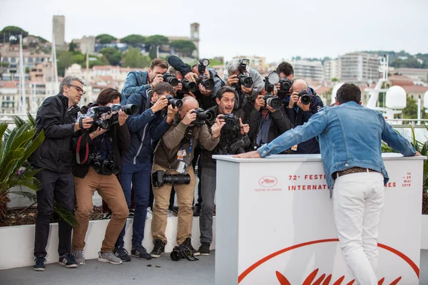 Cannes Francia Maggio 2019 Antonio Banderas Partecipa Alla Mostra Fotografica — Foto Stock