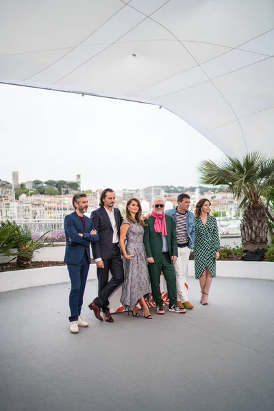 Cannes Frankrike Maj 2019 Leonardo Sbaraglia Asier Etxeandia Penelope Cruz — Stockfoto