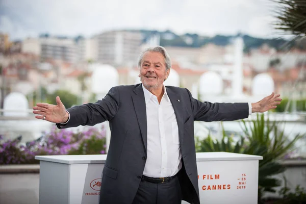 Cannes Frankrijk Mei 2019 Alain Delon Woont Photocall Voor Palme — Stockfoto