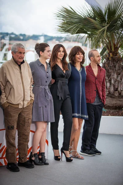 Cannes Frankrijk Mei 2019 Regisseur Claude Lelouch Tess Lauvergne Monica — Stockfoto