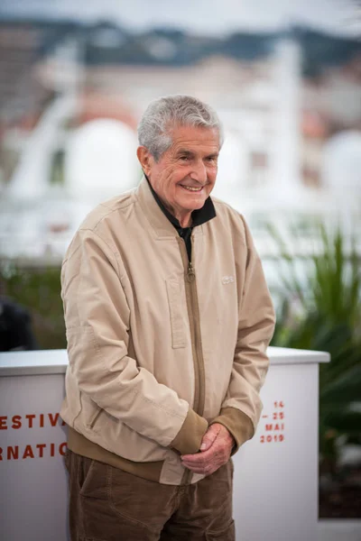 Cannes Fransa Mayıs 2019 Yönetmen Claude Lelouch — Stok fotoğraf