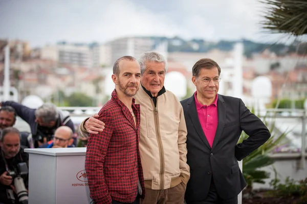 Cannes Frankrijk Mei 2019 Calogero Regisseur Claude Lelouch Antoine Sire — Stockfoto
