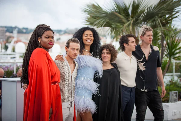 Cannes France Mai 2019 Jari Jones Fionn Whitehead Lenya Bloom — Stockfoto