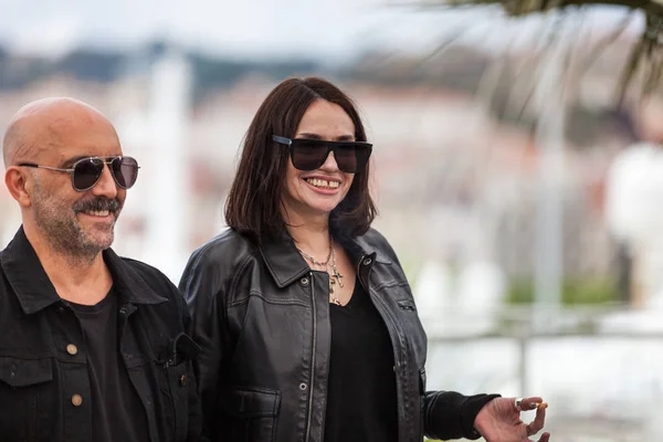 Cannes Fransa Mayıs 2019 Gaspar Noe Beatrice Dalle — Stok fotoğraf