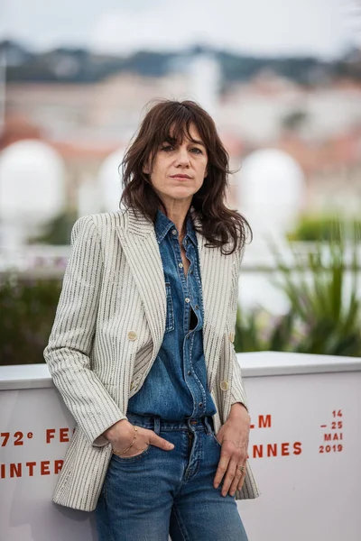 Cannes France Mai 2019 Charlotte Gainsbourg Participe Photocall Pour Lux — Photo