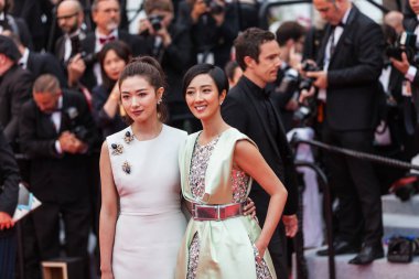 Cannes, Fransa - 18 Mayıs 2019: Wan Qian ve Gwei Lun Mei, 72.
