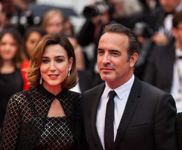 Cannes Francia Mayo 2019 Jean Dujardin Elsa Zilberstein Asisten Proyección — Foto de Stock