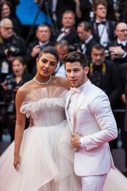 Cannes, Fransa - 18 Mayıs 2019: Priyanka Chopra ve Nick Jonas 72.